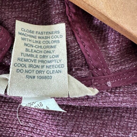 Duluth Trading Co Mist Master Rain Jacket Full Zip Size S Pink Hooded - Picture 9 of 9